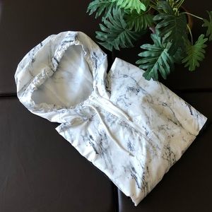 Black and Marble Windbreaker